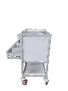 Tasman Medical Trolley MP-7848-1S-4Sss-1M-PT side open.webp