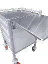 Tasman Medical Trolley MP-5353-1S-3M-SST close up angle flap.webp