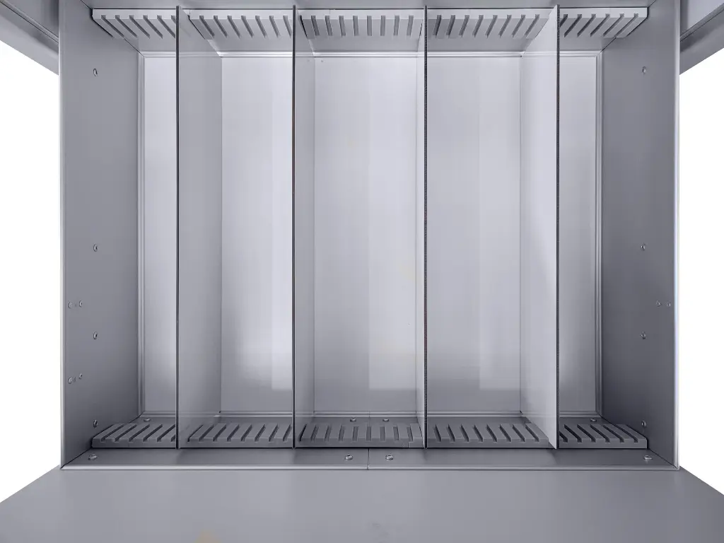 Medication Trolley MT-7058-1S-2L330-LF bottom drawer dividers top view.webp