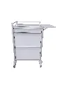Medication Trolley MT-7058-1S-2L330-LF front flap up.webp