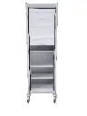 Medical Storage Cupboard Roller Door CB-5858-ROLL4 front door half up.webp