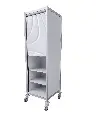 Medical Storage Cupboard Roller Door CB-5858-ROLL4  angle closed half.webp