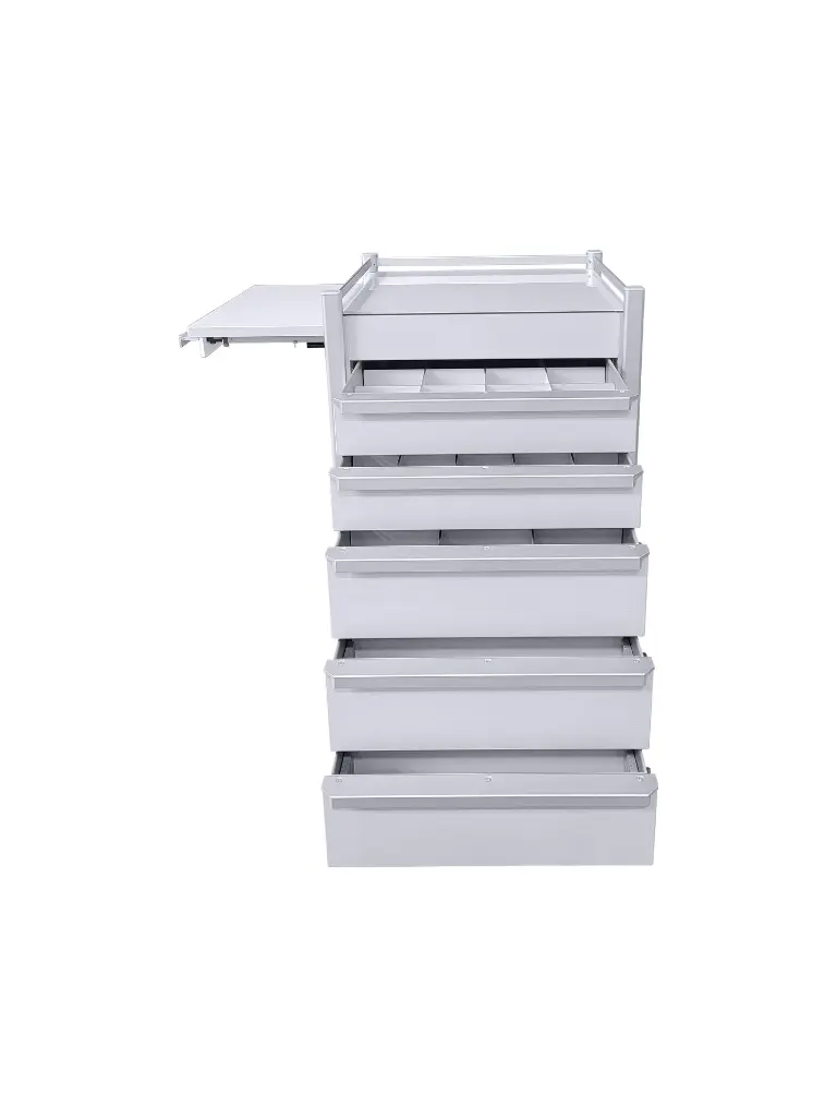 Tasman Anaesthetic Trolley AT-5353-2S-3M-PL all drawers open front  copy.webp