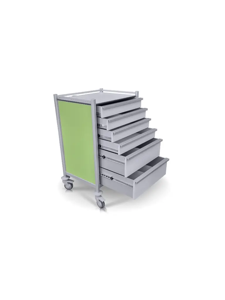 MP-6853-4S-2L angle open left Procedure Trolley.webp
