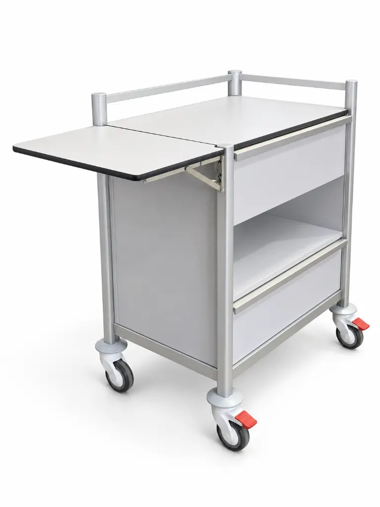 PO-6843-1L-200SH-1L-LF-front-three-quarter-leaf-open-drawers-closed-clean.webp