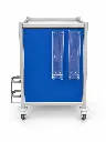 AC-6853 airway cart, rear view showing accessories