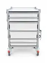 AC-6853 airway cart, front view with all drawers closed