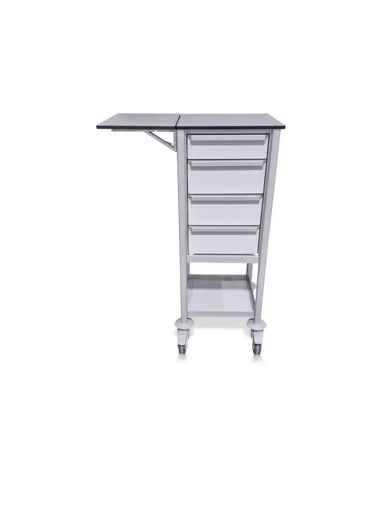Multi-purpose Medical Trolley, 400W, 400D, 1100H mm, 4 drawers (1S,3M)
