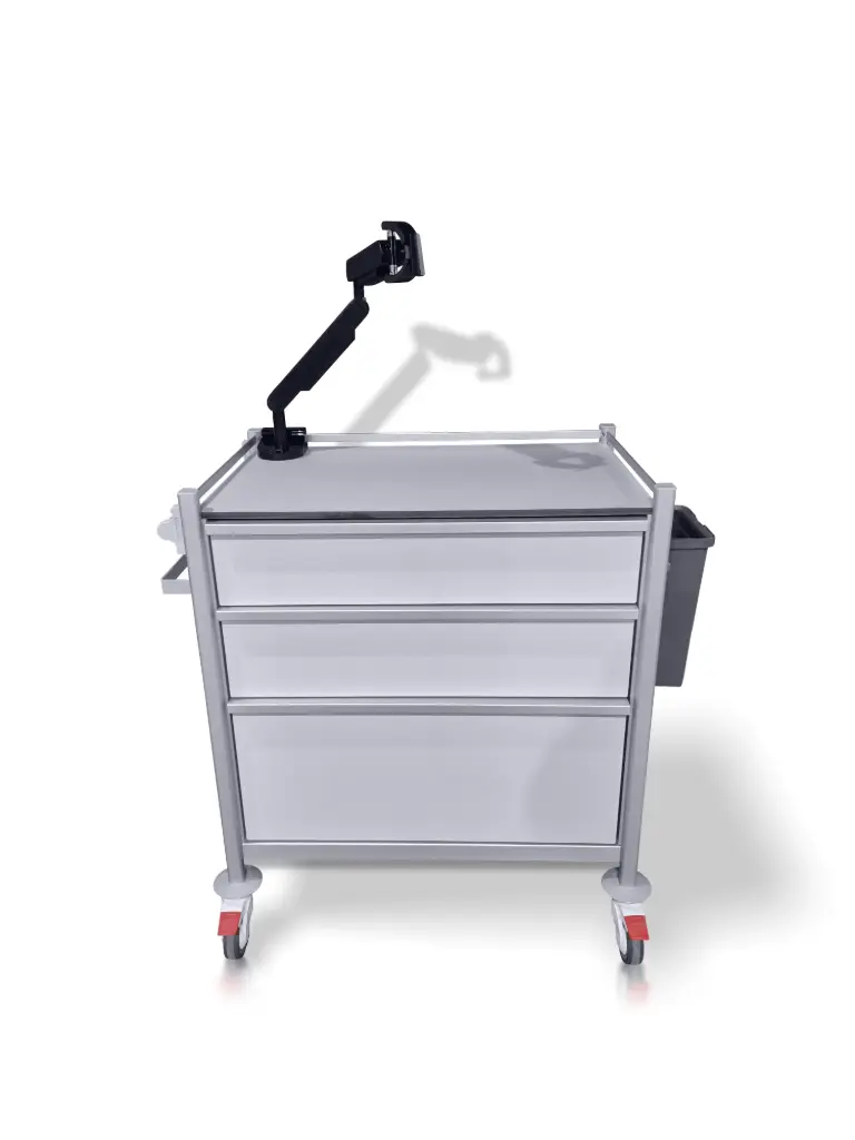 Medication Trolley, 830W, 530D, 985H mm, 3 drawers (1M150, 1L,1XL320)