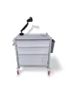 Medication Trolley, 830W, 530D, 985H mm, 3 drawers (1M150, 1L,1XL320)