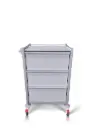 Medication Trolley, 680W, 480D, 1063Hmm, 3 drawers (3L250)
