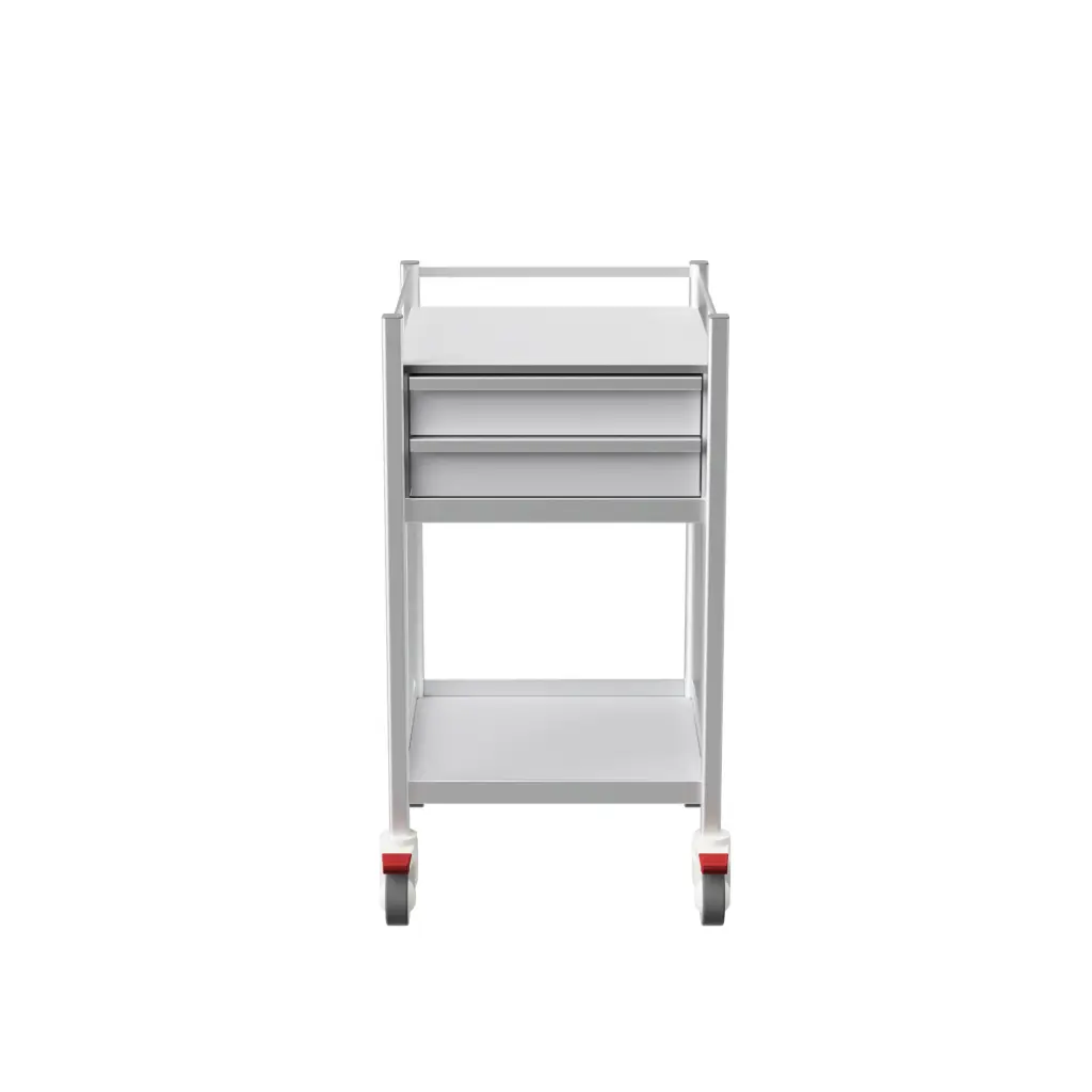 Multi-purpose Medical Trolley, 530W, 580D, 975Hmm, 2 drawers, 1 shelf