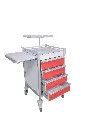 Emergency Trolley, 530W, 530D, 935H mm, 4 drawer (4M), left slide 