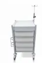 Emergency Trolley, 530W, 530D, 935H mm, 4 drawer (4M), left slide 