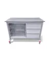 Storage Trolley, 1230W, 530D, 900H mm, 3 Drawers, 3 ABS Baskets