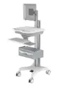 TR700-1D Height-Adjustable Computer-on-Wheels Cart