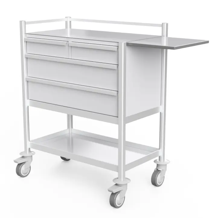 Plaster Trolley 780W, 530D, 1075H mm - 4 Drawers (1Sss, 2M), 1 Shelf