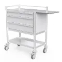 Plaster Trolley 780W, 530D, 1075H mm - 4 Drawers (1Sss, 2M), 1 Shelf