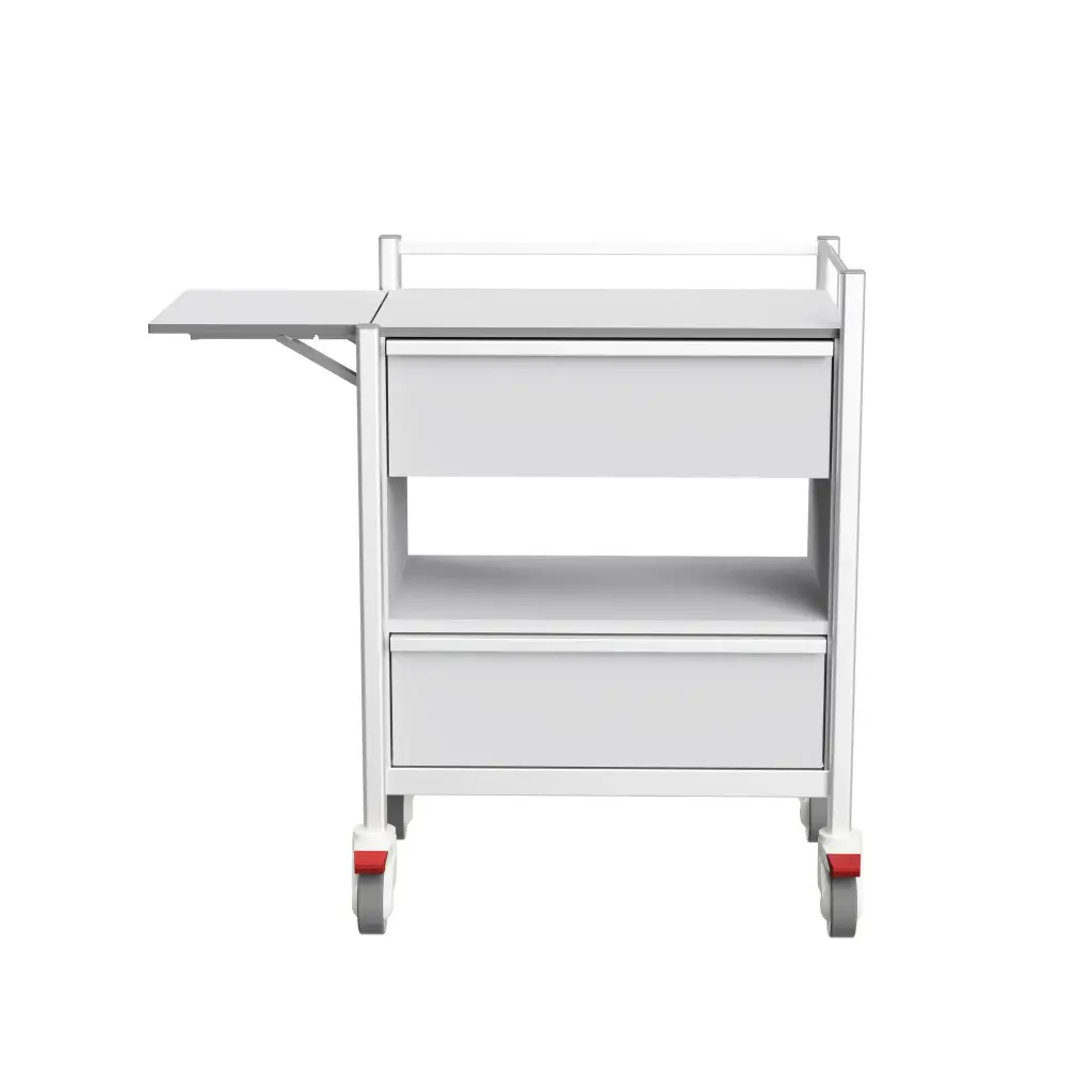 Podiatry Trolley, 680W, 430D, 845H mm, 2 Drawers (1L, 1L)