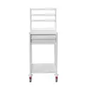 Anaesthetic Trolley, 580W, 530D, 1000Hmm, 1 Drawer, Pull-Out Right, Upstand