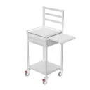 Anaesthetic Trolley, 580W, 530D, 1000Hmm, 1 Drawer, Pull-Out Right, Upstand