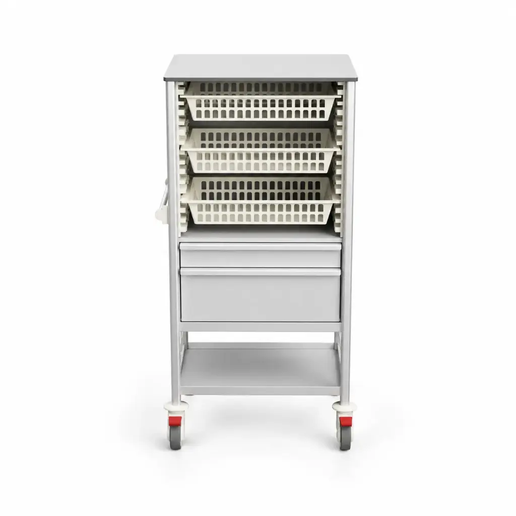 Multi-purpose Medical Trolley, 700W x 530D x 1450H mm (1S-1L200-RAY3M) 
