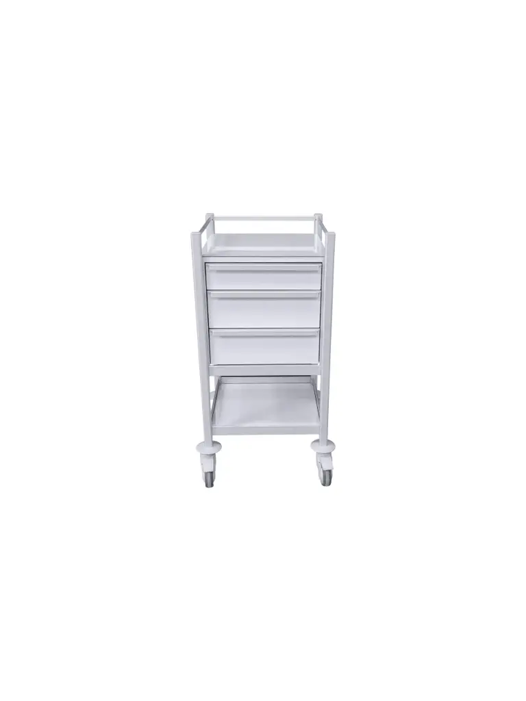Multi-purpose Medical Trolley, 530W, 430D, 975Hmm, 3 Drawer, 1 Shelf