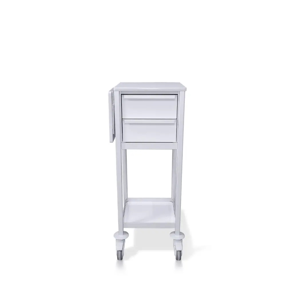 Multi-purpose Medical Trolley, 400W, 400D, 1100H mm, 2 Drawers (2M), 1 Shelf, Flat top 