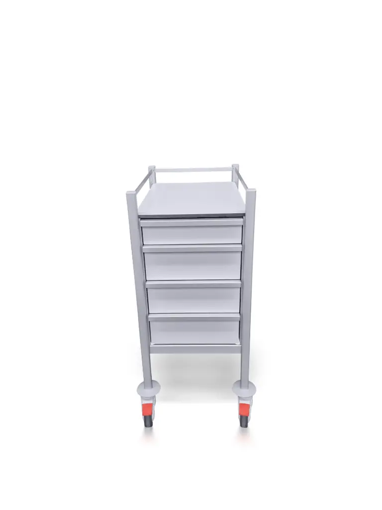 Multi-purpose Medical Trolley, 430W, 580D, 975Hmm, 4 drawers (1S, 3M)