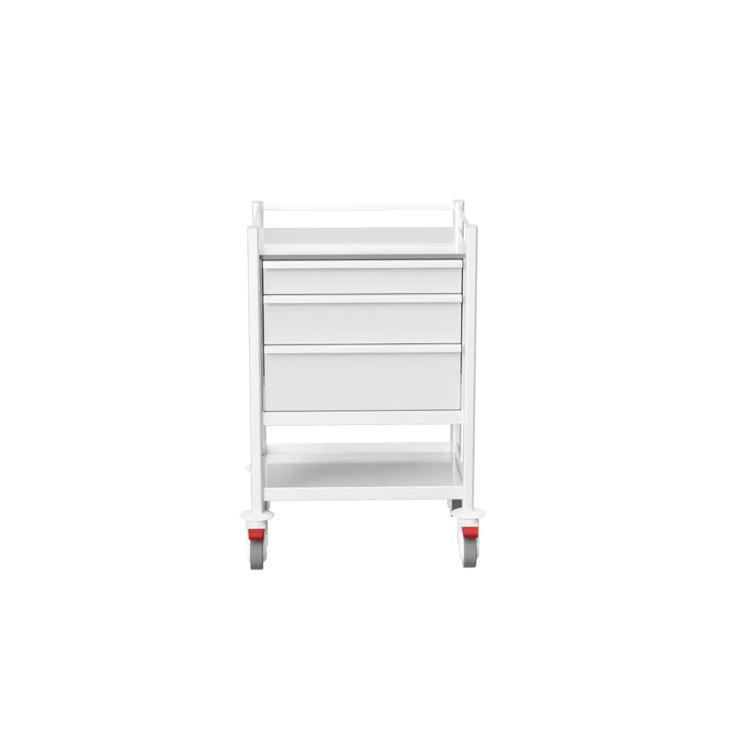 Multi-purpose Medical Trolley, 630W, 480D, 975Hmm, 3 drawer (1S-1M-1L), 1 shelf 