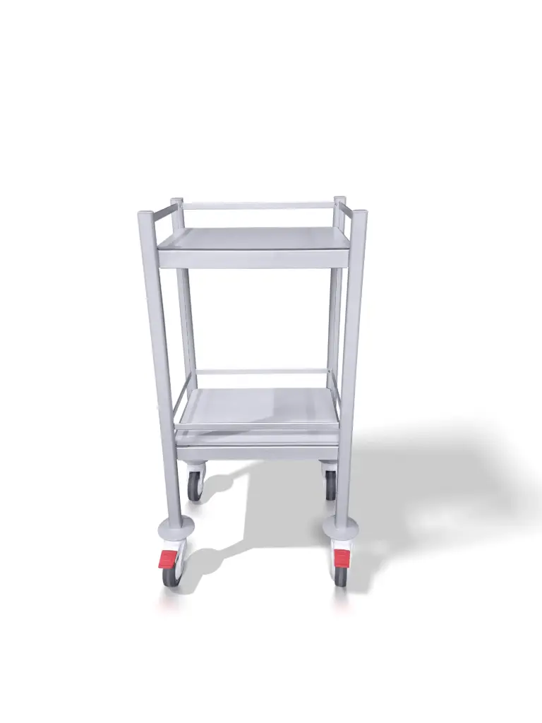 Tasman Dressing Trolley, 430W, 380D, 975H mm, 2 Shelf