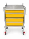 Phlebotomy Trolley, 580W x 430D x 935H mm, 4 Drawers (1S, 3M)