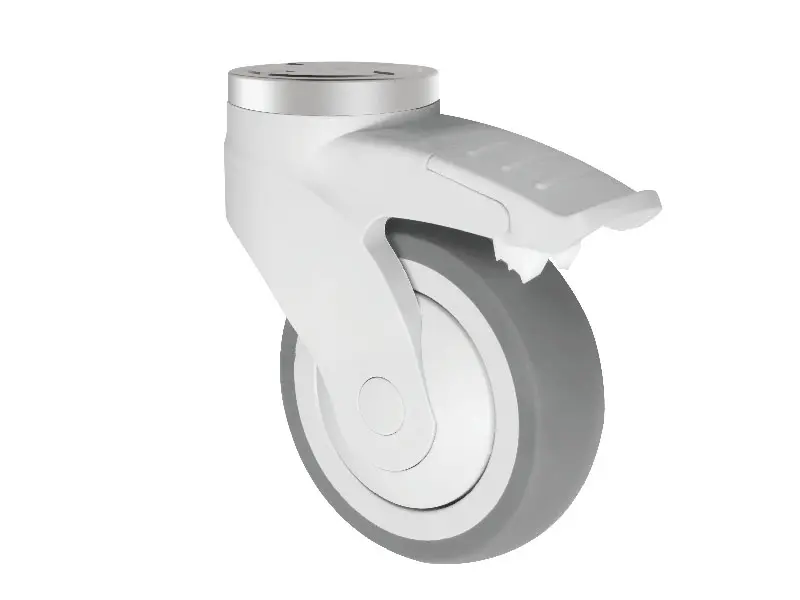 NEW 100mm Nylon Castor Set (2 Braked, 2 Non-braked)