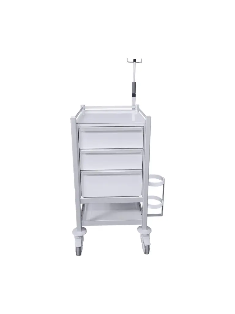Emergency Trolley, 430W, 580D, 935H mm, 3 Drawers, 1 Shelf