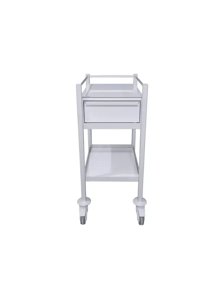 Multi-purpose Medical Trolley - 380W, 480D, 975Hmm, 1 Drawer, 1 Shelf,  