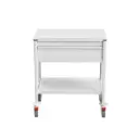 End of Bed Chart Trolley, 780W, 480D, 900Hmm, 1 Drawer, Tilt Top