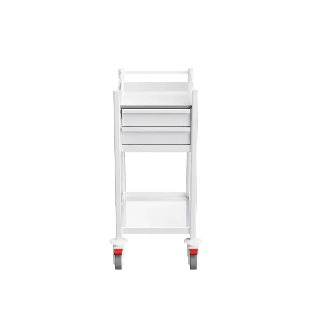Multi-purpose Medical Trolley - 430W, 580D, 975Hmm, 2 Drawer, 1 Shelf, 