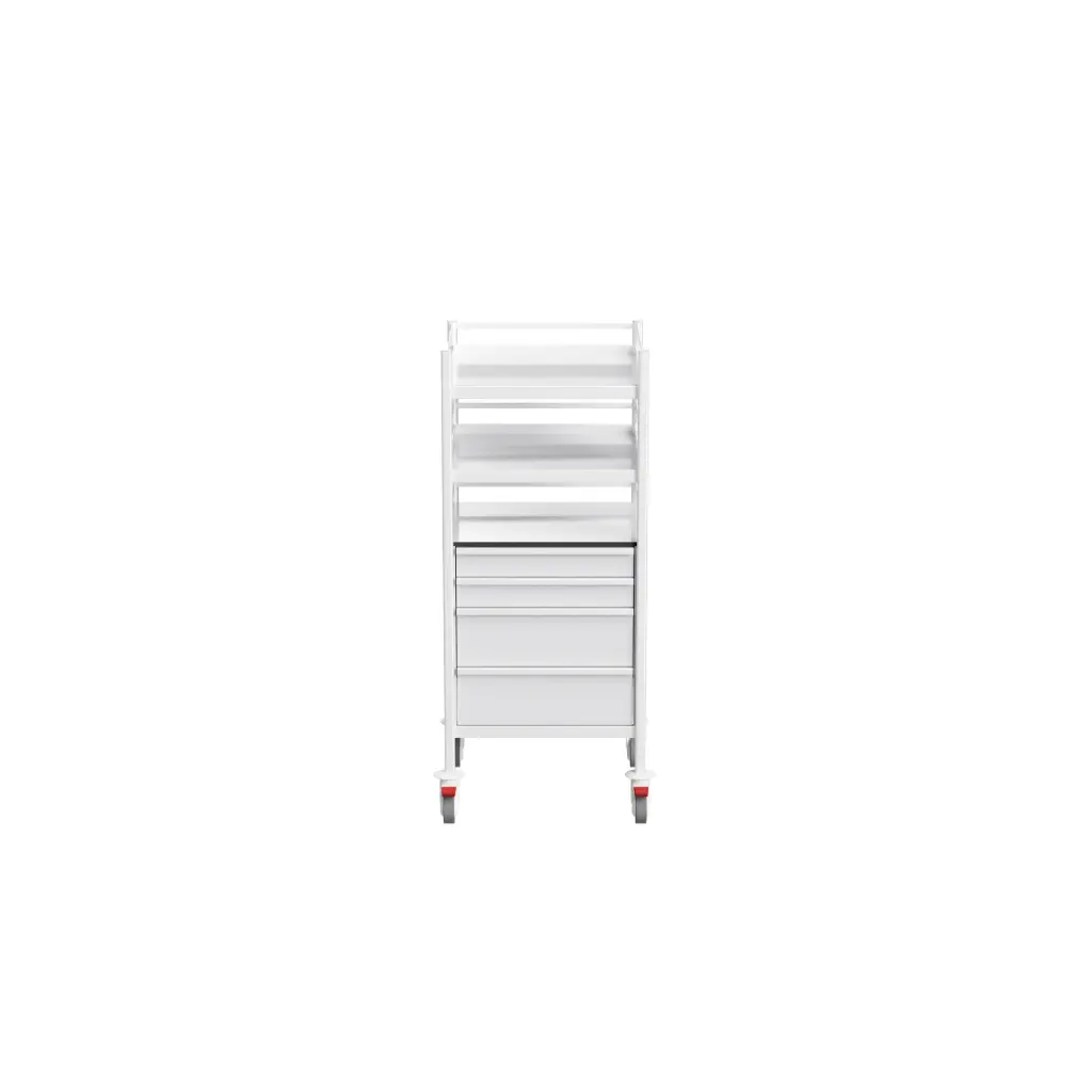Medical Equipment Trolley, 630W, 580D,1500Hmm, 4 drawers (2S, 2L)