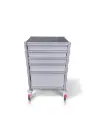Anaesthetic Trolley, 630W, 530D, 900H mm, 5 drawers (3S,1M,1L250)