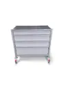 Multi-purpose Medical Trolley, 980W, 530D, 970Hmm, 4 drawer (1S,2M160,1XL)