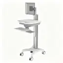 Computer on Wheels - IT Cart Monitor Screen, non-powdered