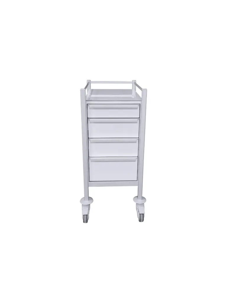Multi-purpose Medical Trolley, 430W, 580D, 975H mm, 4 drawers (1S, 2M,1L)