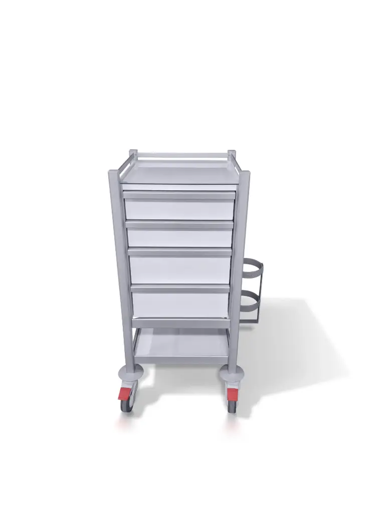 Emergency Trolley, 430W, 430D, 935Hmm, 2S, 2M drawers, 1 shelf