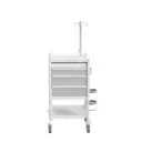 Emergency Trolley, 530W, 530D, 900Hmm, 3 Drawer (1S, 2M), 1 Shelf, Pull Out Slide