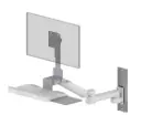 Variable Wall-Mounted Dual-Section Workstation