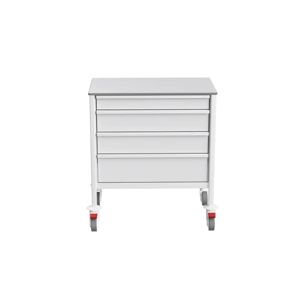 Multi-purpose Medical Trolley - 780H, 480D, 975Hmm, 4 drawers (1S,2M,1L)