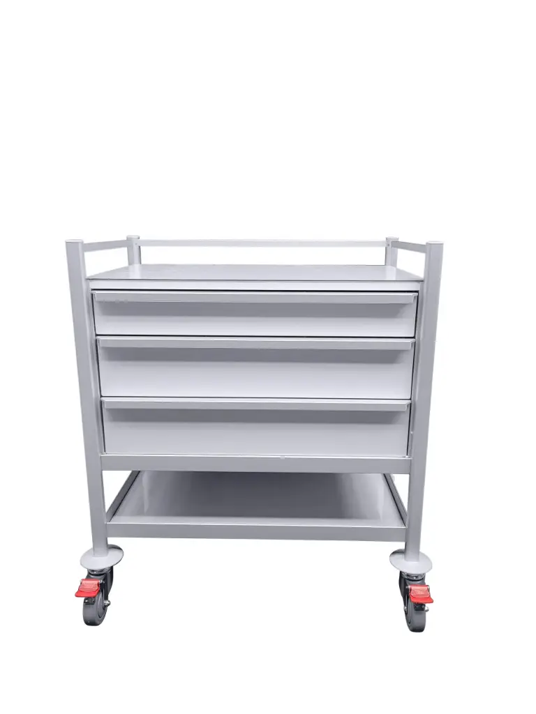 Multi-purpose Medical Trolley, 780W x 480D x 975H mm, 3 drawers (1S,2M), 1 shelf