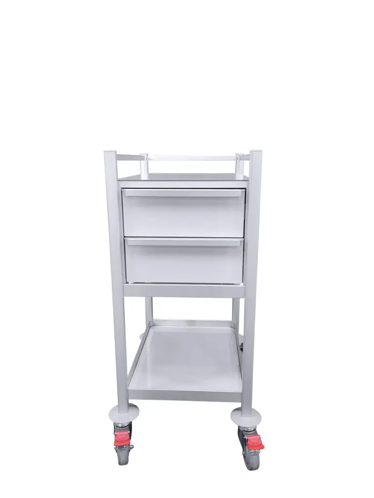Phlebotomy Trolley, 430W x 580H x 975H mm, 2 Drawer, 1 Shelf