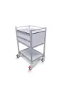 Multi-purpose Medical Trolley, 680W, 480D, 975Hmm, 2 Drawers, 1 Shelf