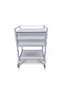 Multi-purpose Medical Trolley, 680W, 480D, 975Hmm, 2 Drawers, 1 Shelf